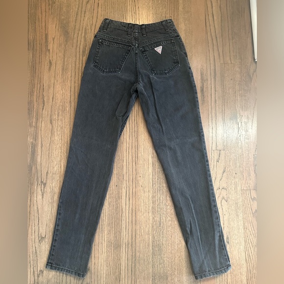 Guess by Marciano Denim - Vintage Guess Button Up Fly Jeans by Georges Marciano-Charcoal Wash-Size 27
